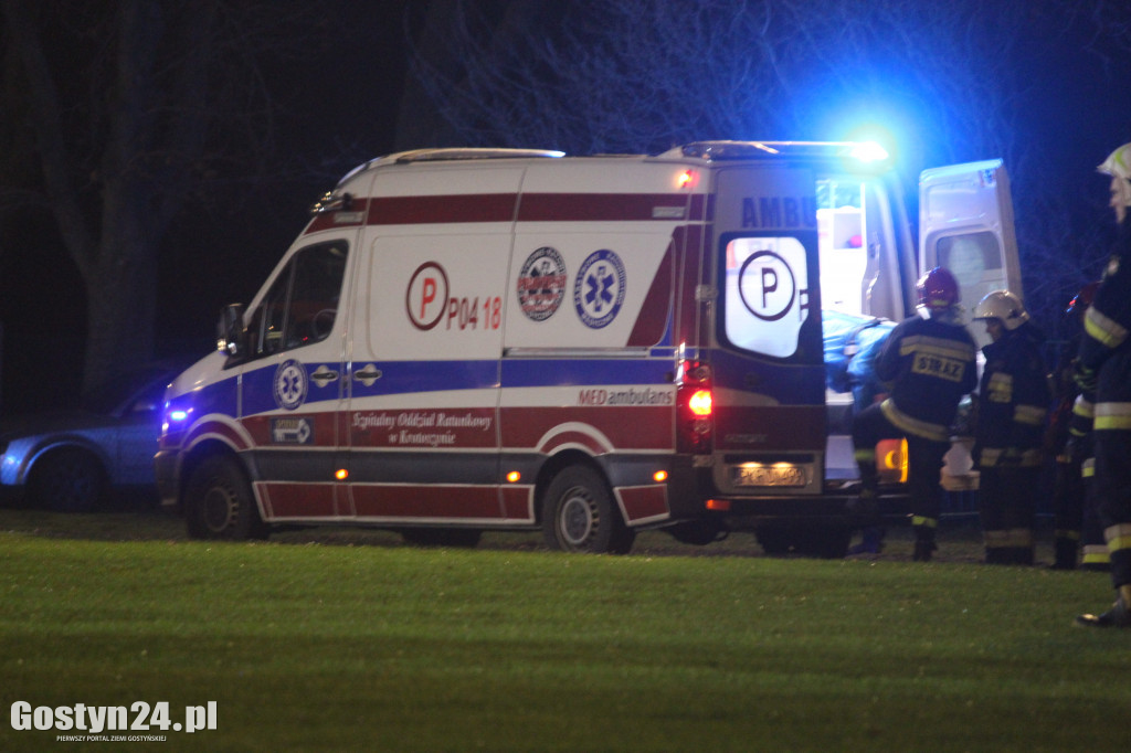 Helikopter LPR lądował na stadionie w Pępowie