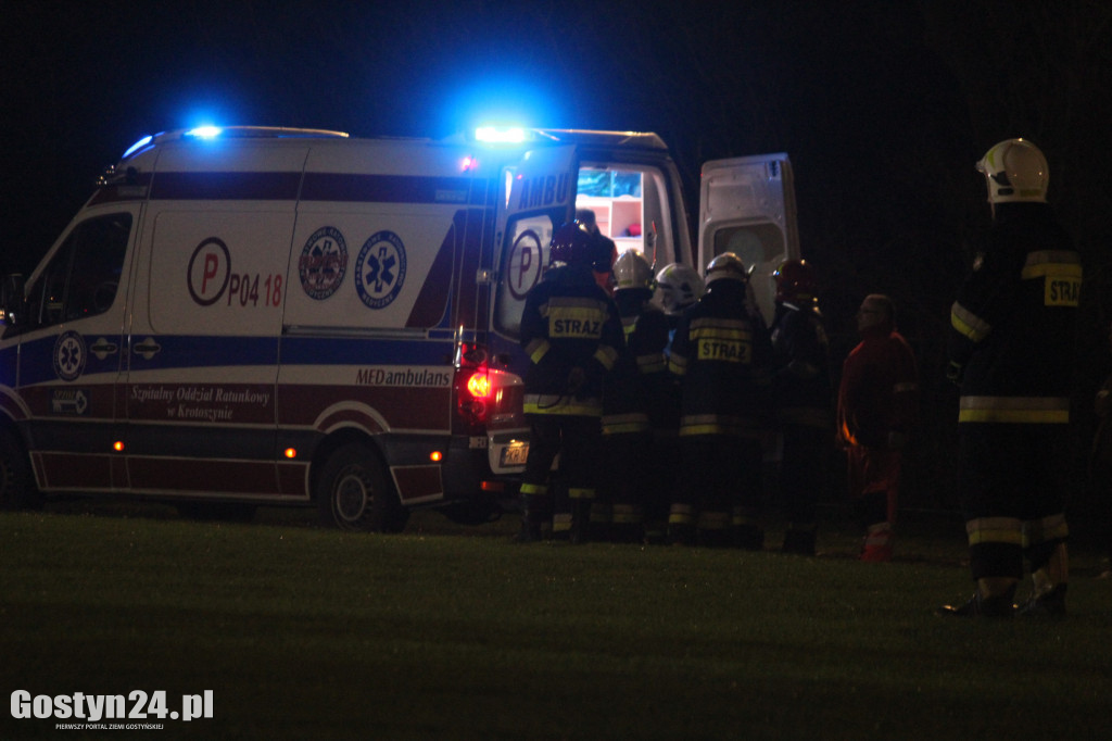 Helikopter LPR lądował na stadionie w Pępowie