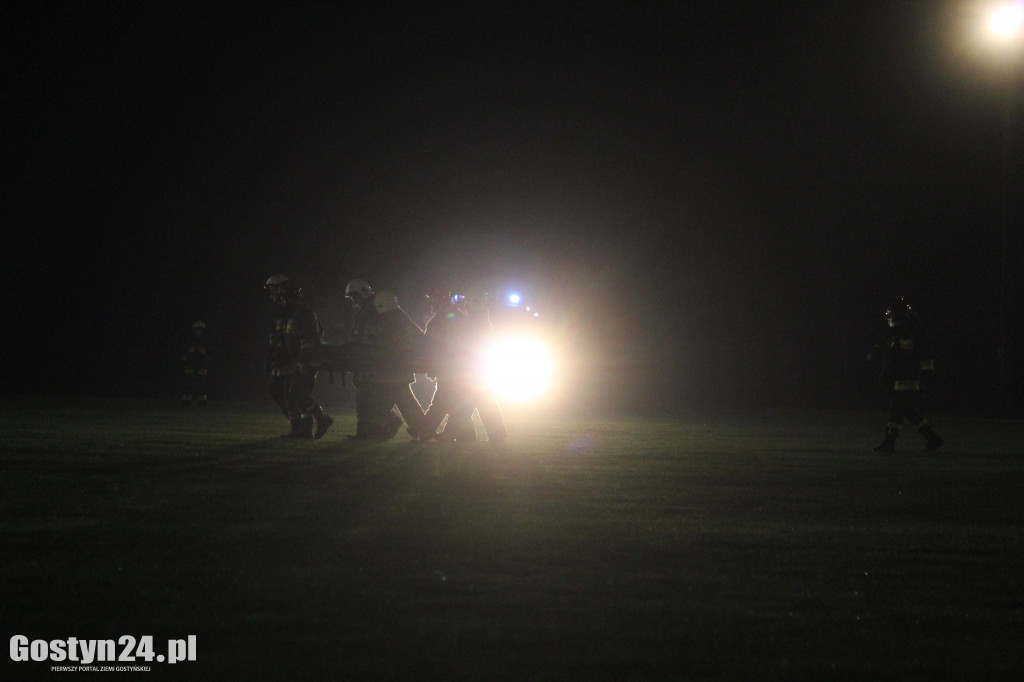 Helikopter LPR lądował na stadionie w Pępowie