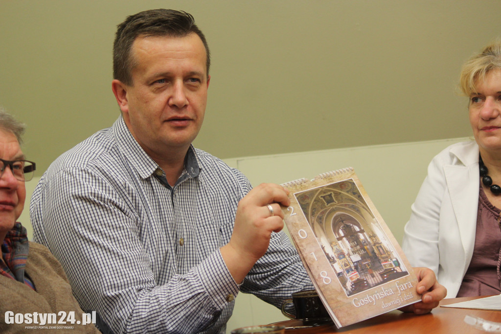 Kalendarz przedstawiający gostyńską Farę