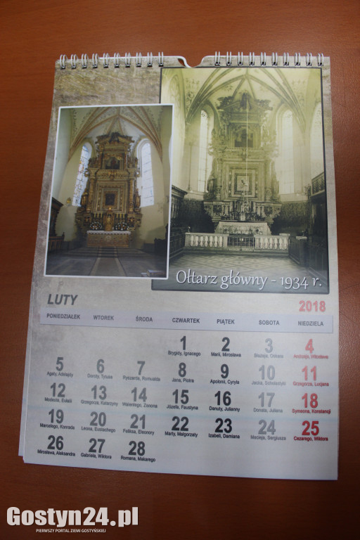 Kalendarz przedstawiający gostyńską Farę