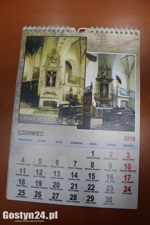 Kalendarz przedstawiający gostyńską Farę
