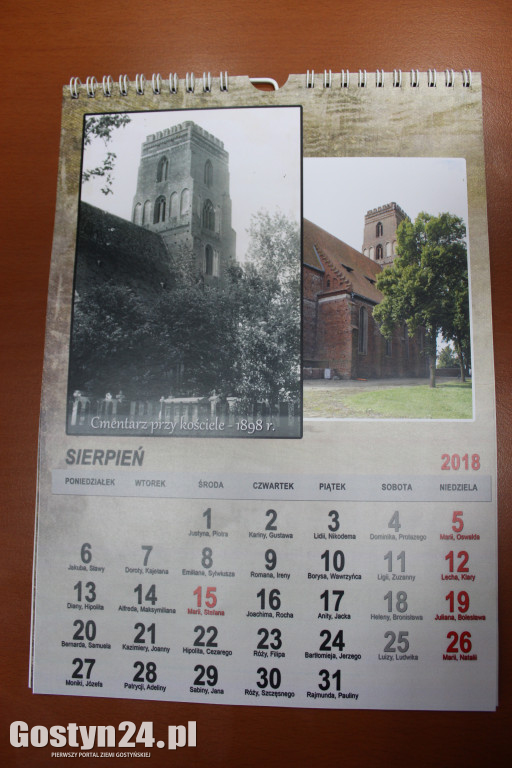 Kalendarz przedstawiający gostyńską Farę