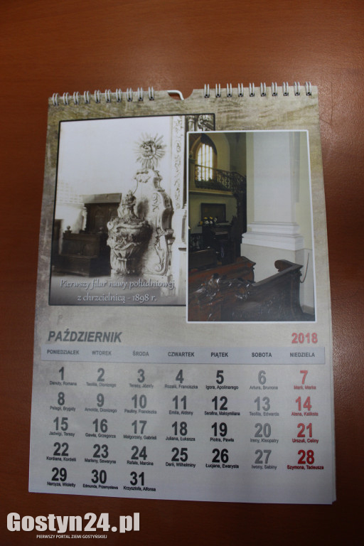 Kalendarz przedstawiający gostyńską Farę