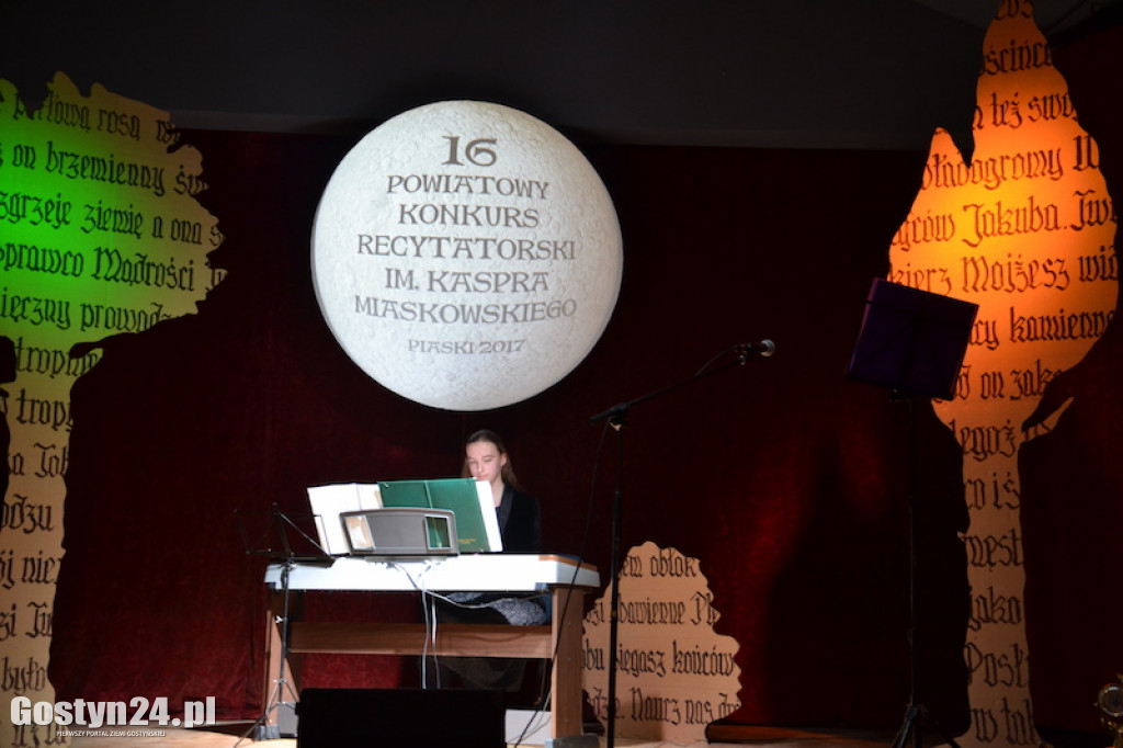 16. konkurs recytatorski im. Kaspra Miaskowskiego