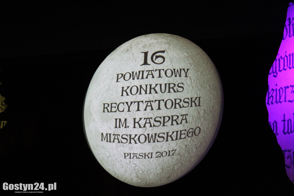 16. konkurs recytatorski im. Kaspra Miaskowskiego