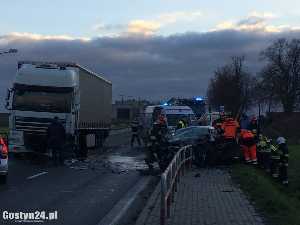 Groźny wypadek trasie Gostyń Krobia