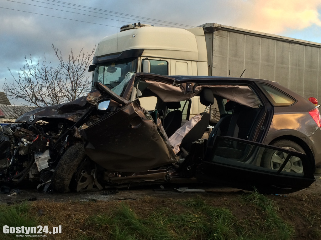 Groźny wypadek trasie Gostyń Krobia