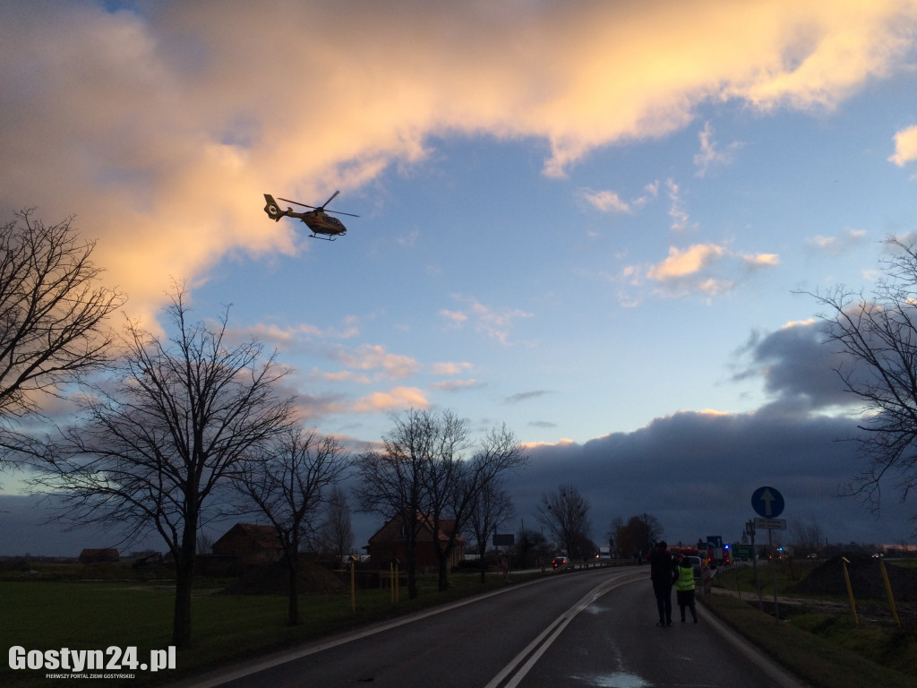 Groźny wypadek trasie Gostyń Krobia