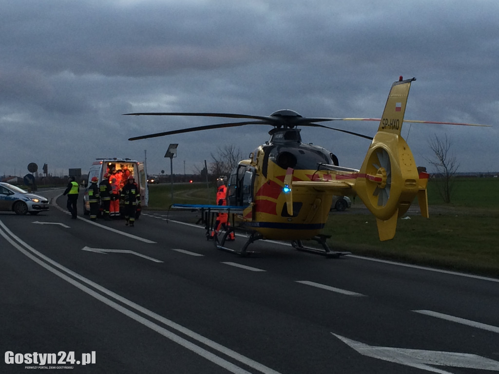Groźny wypadek trasie Gostyń Krobia