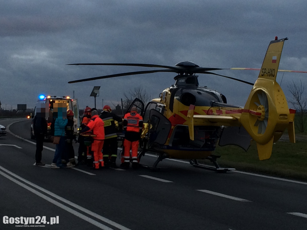 Groźny wypadek trasie Gostyń Krobia