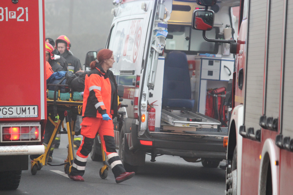 Wypadek na ul. Poznańskiej w Gostyniu
