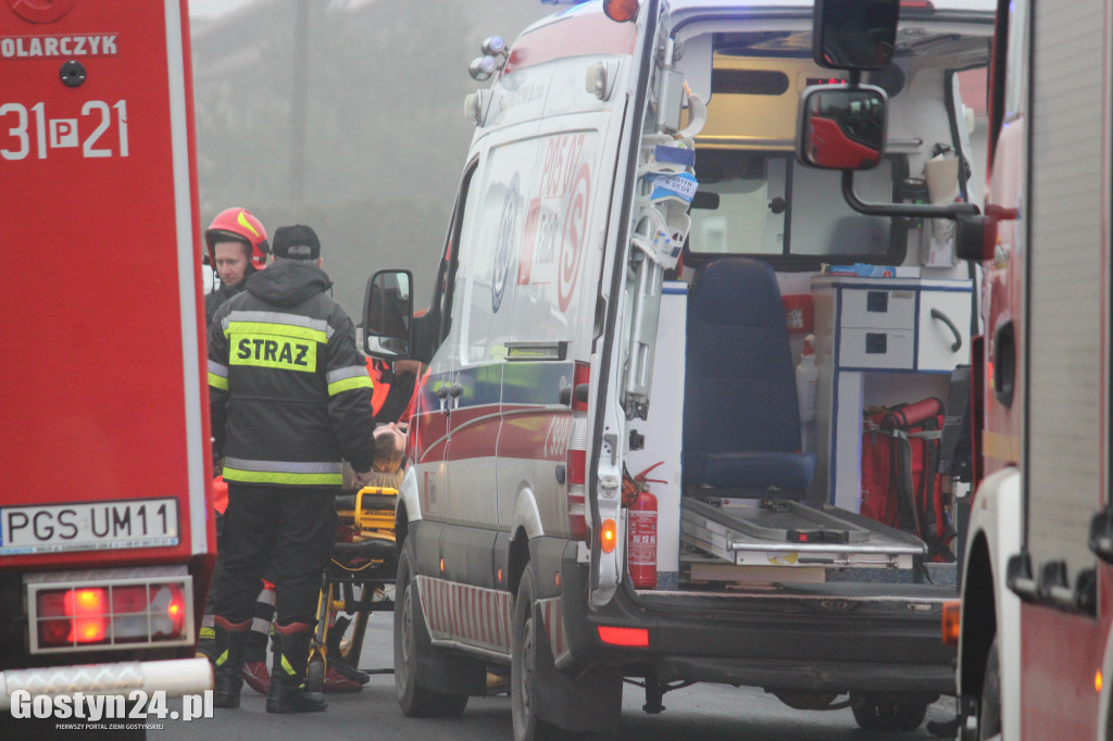 Wypadek na ul. Poznańskiej w Gostyniu
