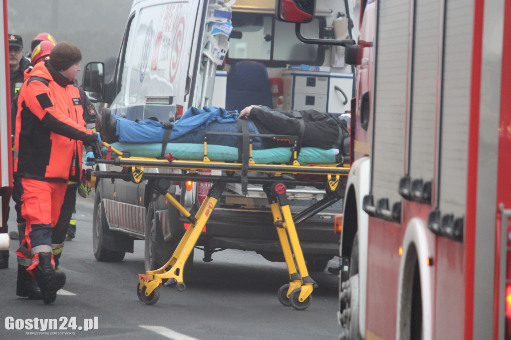 Wypadek na ul. Poznańskiej w Gostyniu