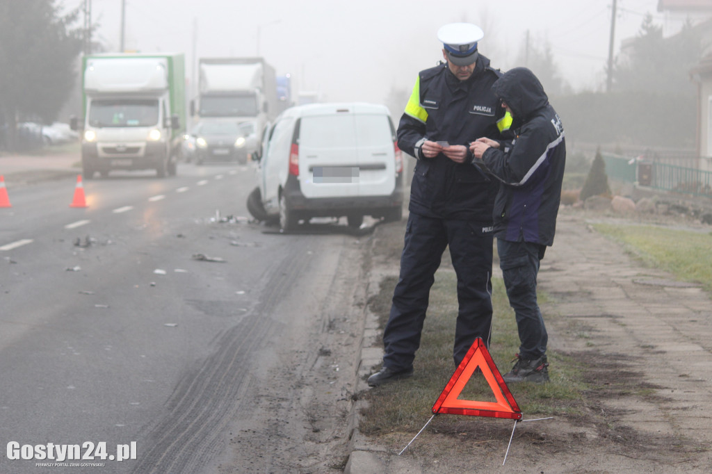 Wypadek na ul. Poznańskiej w Gostyniu