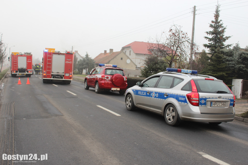 Wypadek na ul. Poznańskiej w Gostyniu