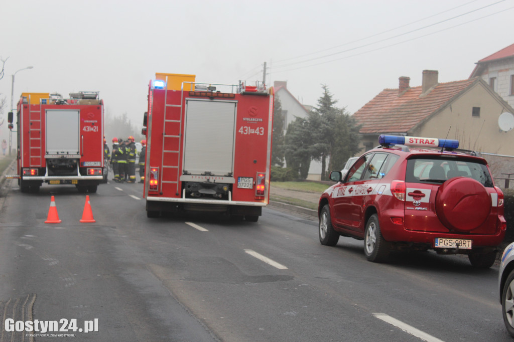 Wypadek na ul. Poznańskiej w Gostyniu