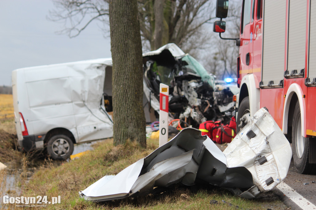 Wypadek na trasie Borek Wlkp.-Koszkowo