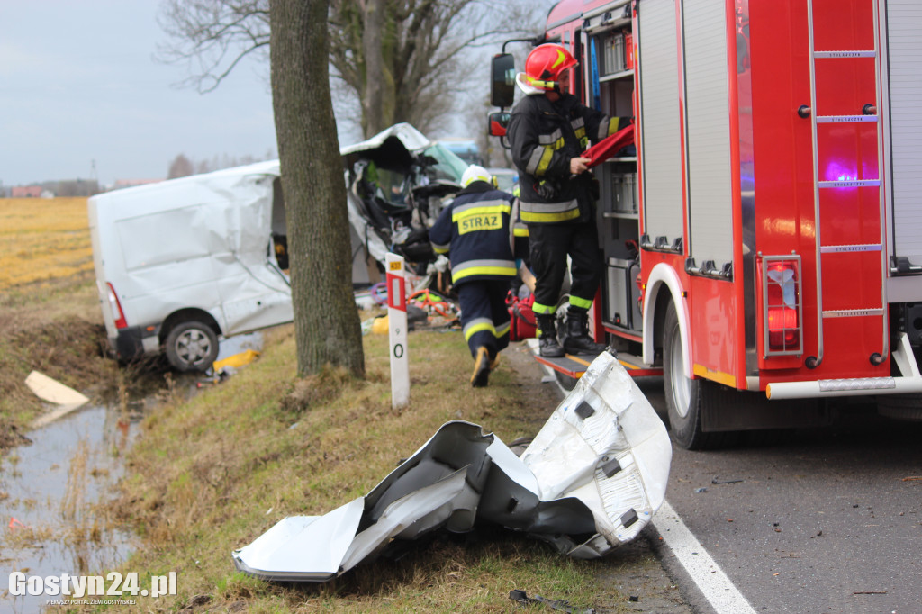 Wypadek na trasie Borek Wlkp.-Koszkowo