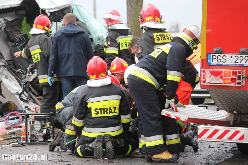 Wypadek na trasie Borek Wlkp.-Koszkowo