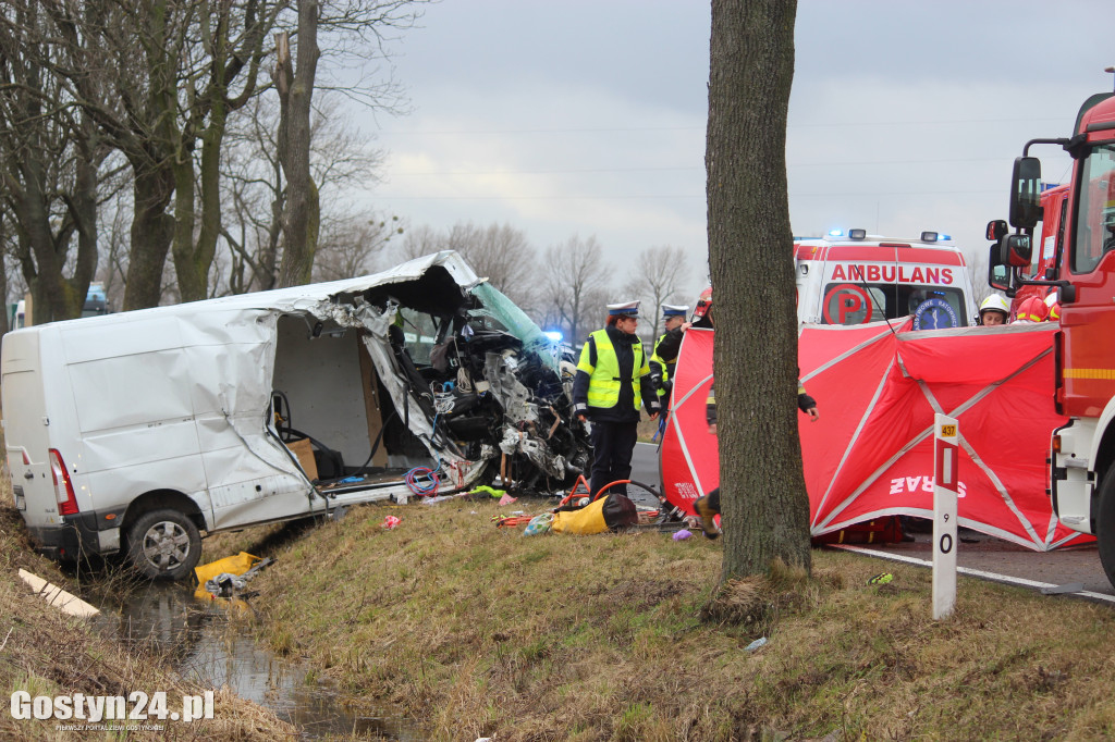 Wypadek na trasie Borek Wlkp.-Koszkowo