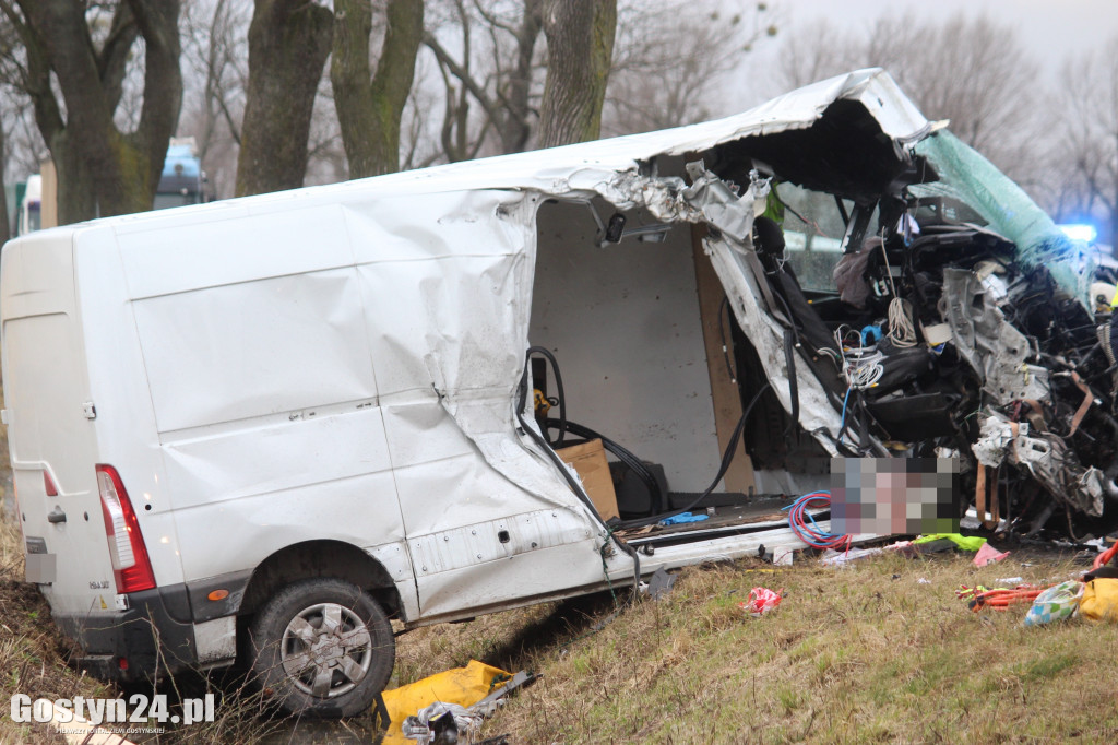 Wypadek na trasie Borek Wlkp.-Koszkowo