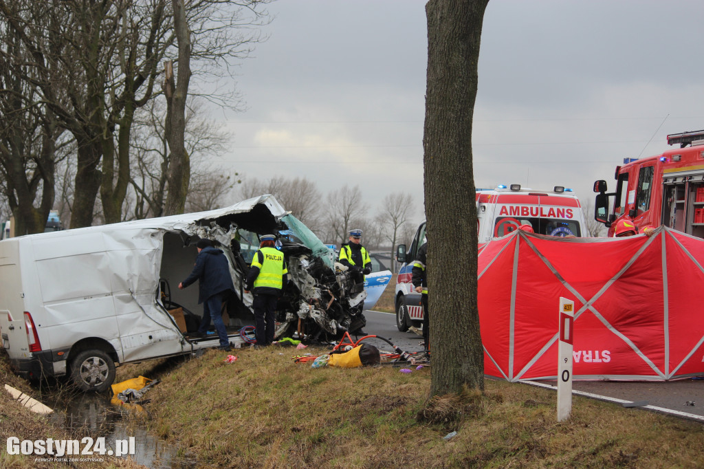 Wypadek na trasie Borek Wlkp.-Koszkowo