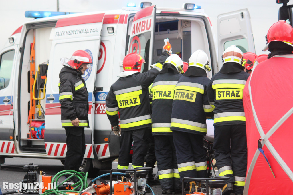 Wypadek na trasie Borek Wlkp.-Koszkowo
