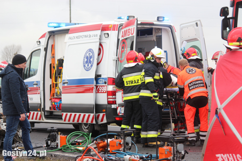 Wypadek na trasie Borek Wlkp.-Koszkowo