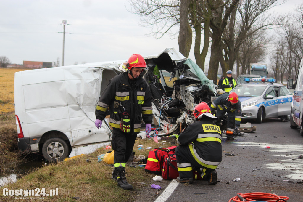 Wypadek na trasie Borek Wlkp.-Koszkowo