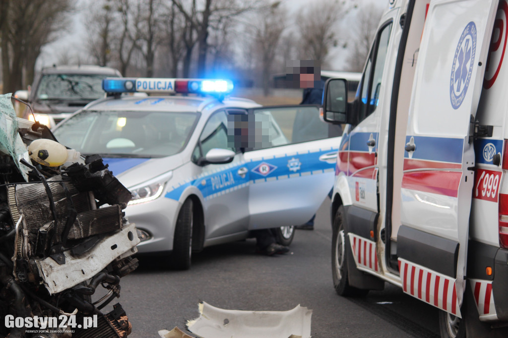 Wypadek na trasie Borek Wlkp.-Koszkowo