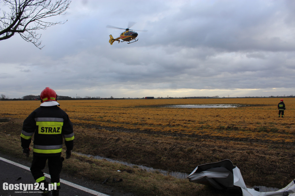 Wypadek na trasie Borek Wlkp.-Koszkowo
