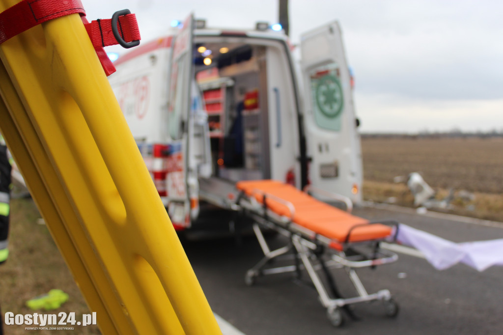 Wypadek na trasie Borek Wlkp.-Koszkowo