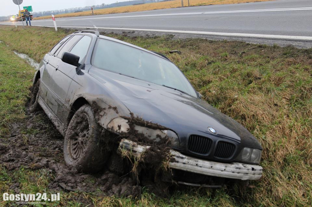 Zdarzenie drogowe na trasie Borek Wlkp.-Dąbrówka