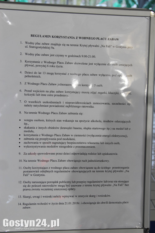 Tory przeszkód na gostyńskim basenie