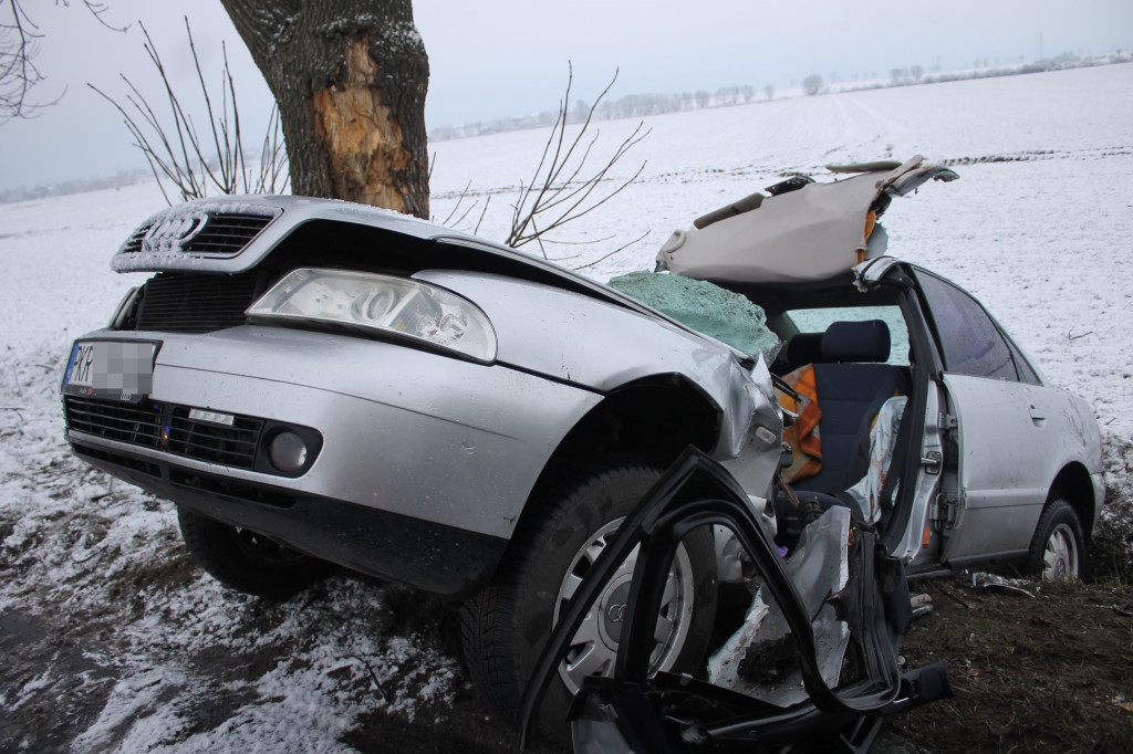 Wypadek na trasie Bodzewko-Rębowo