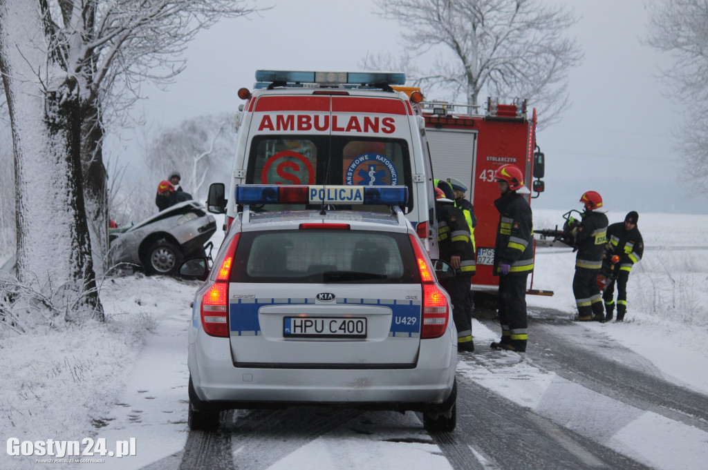 Wypadek na trasie Bodzewko-Rębowo