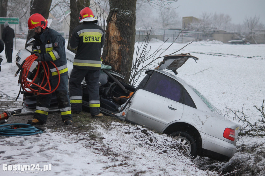 Wypadek na trasie Bodzewko-Rębowo