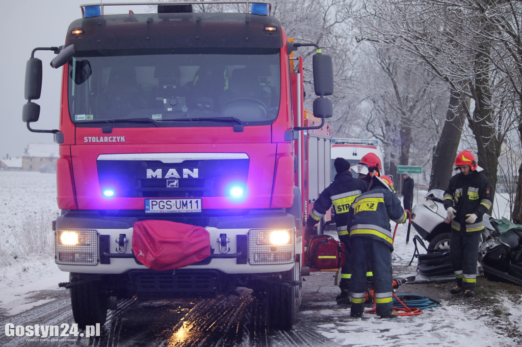 Wypadek na trasie Bodzewko-Rębowo