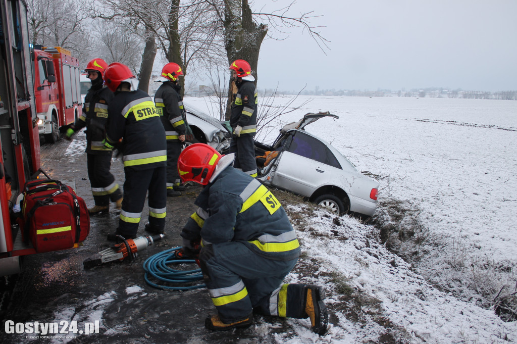 Wypadek na trasie Bodzewko-Rębowo