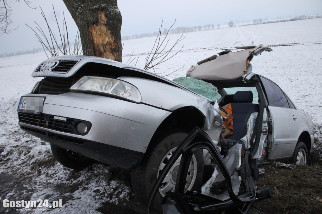 Wypadek na trasie Bodzewko-Rębowo
