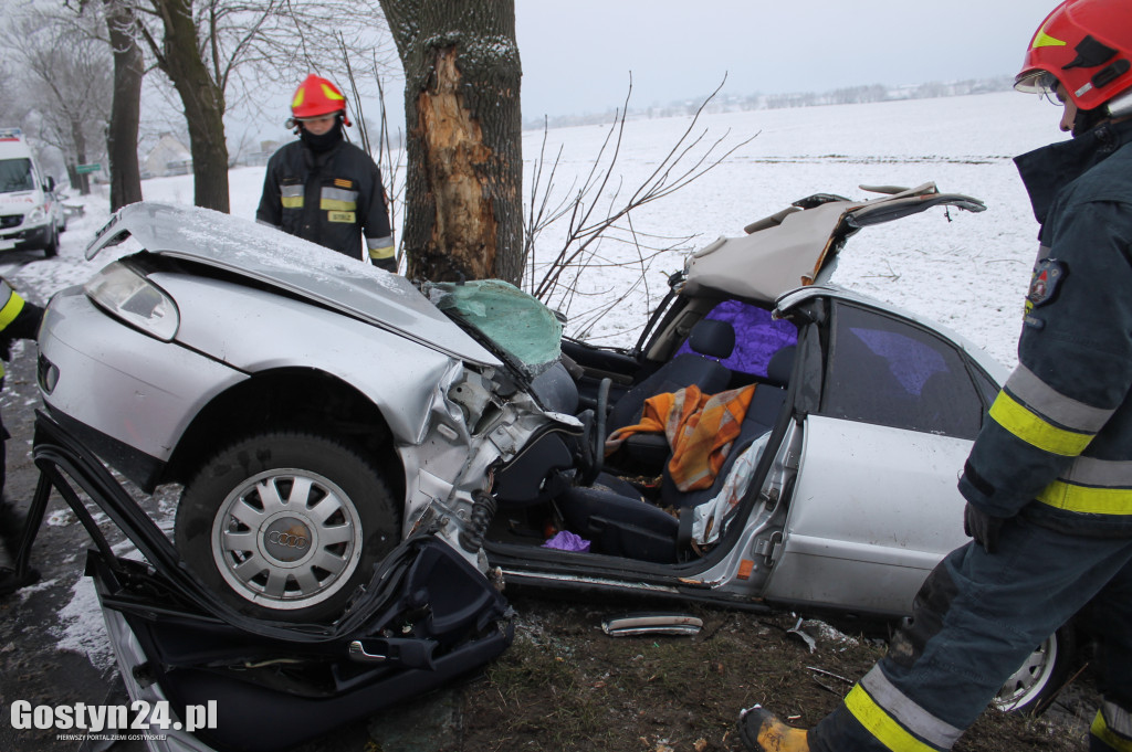 Wypadek na trasie Bodzewko-Rębowo