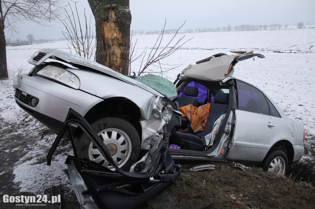 Wypadek na trasie Bodzewko-Rębowo