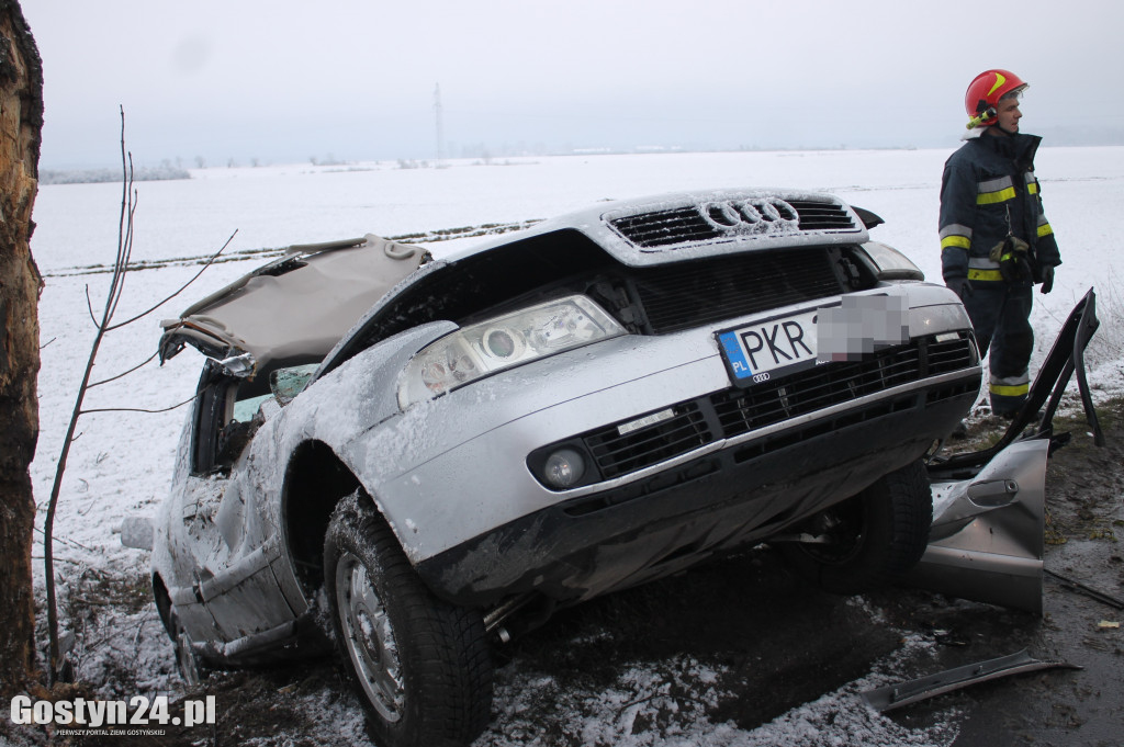 Wypadek na trasie Bodzewko-Rębowo