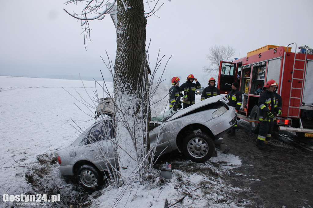 Wypadek na trasie Bodzewko-Rębowo