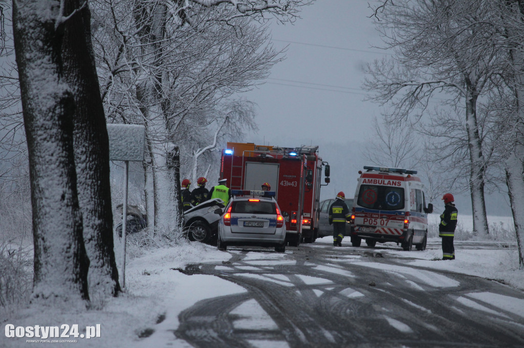 Wypadek na trasie Bodzewko-Rębowo