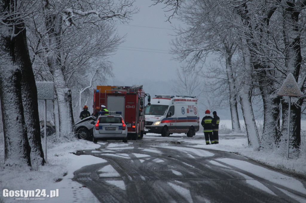 Wypadek na trasie Bodzewko-Rębowo