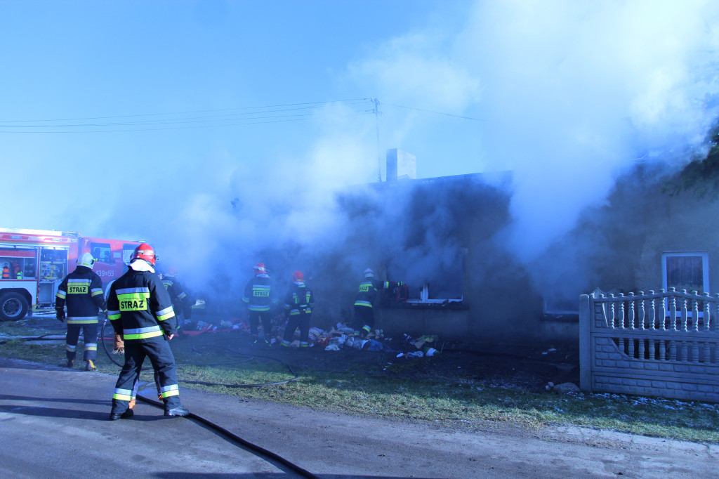 Pożar budynku mieszkalnego w Wygodzie