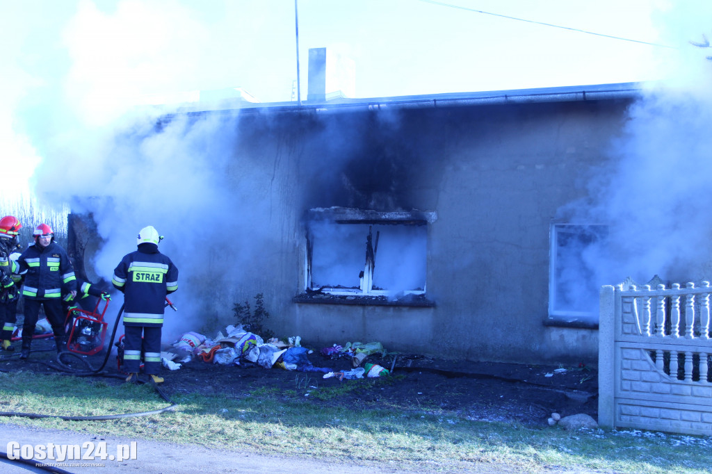 Pożar budynku mieszkalnego w Wygodzie