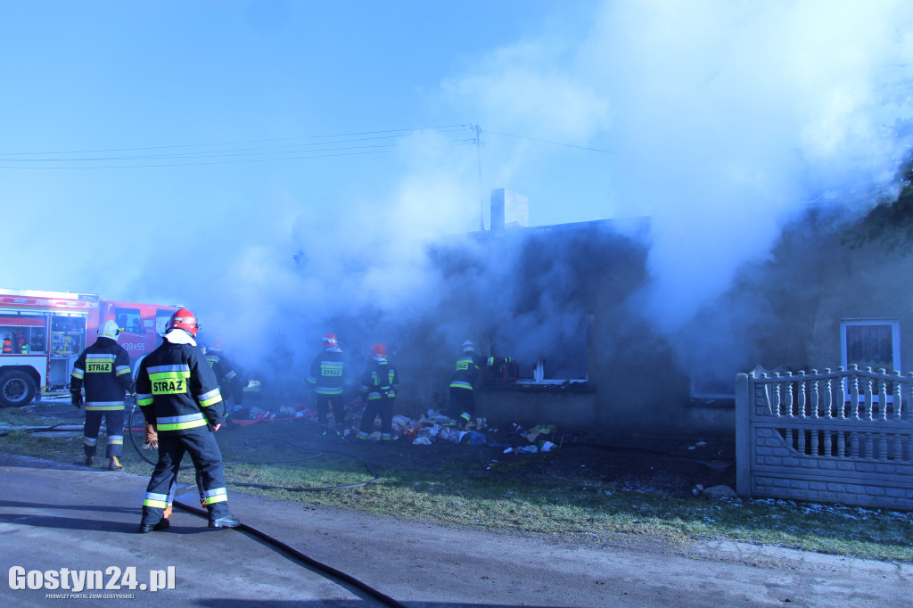 Pożar budynku mieszkalnego w Wygodzie
